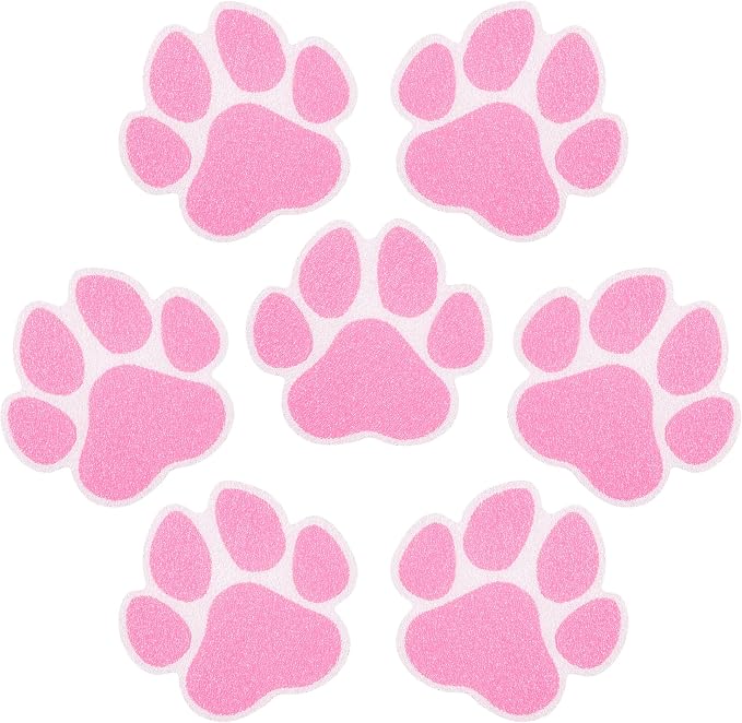 Secopad Non-Slip Bathtub Stickers, 20 PCS Large Safety Bathroom Tubs Showers Treads Adhesive Decals with Scraper (Pink)