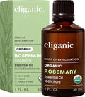 Cliganic Organic Rosemary Essential Oil, 1oz - 100% Pure Natural Undiluted, for Aromatherapy | Non-GMO Verified