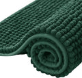 SUBRTEX Bathroom Rugs Chenille Bath Rug Soft Short Plush Bath Mat Soft Shower Mat Water Absorbent Shower Mat Quick Dry Machine Washable(Celadon,18" x 24")