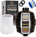 AquaHomeGroup 20 Stage Shower Filter with Vitamin C E and A - Reduces Chlorine, Heavy Metals and Sediment - 2 Cartridges Included - Oil Rubbed Bronze
