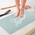 Shower Mat Non Slip - 24x32 Inch Soft Comfort Bath Mat with Drainage Holes, PVC Loofah Massage Bathmat for Shower, Tub, Bathroom, Wet Areas, Quick Drying