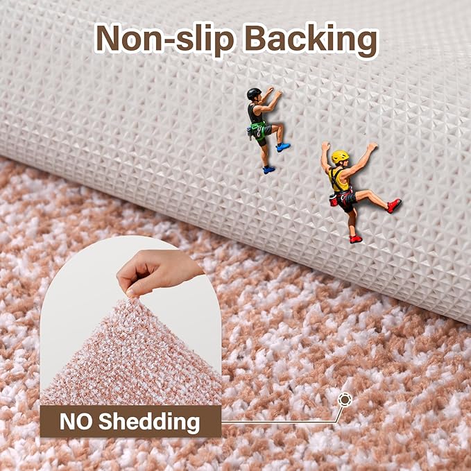 48x32 Large Bathroom Rugs Washable Non Slip, Pink Bath Mat for Bathroom Floor Tub, Soft Absorbent Quick Dry Mats for Shower, Bathtub,Home Decor