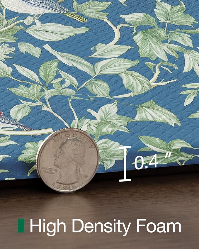 LUMI Anti Fatigue Kitchen Cushioned Mat for Floor, Padded Waterproof Runner for Standing, Stain Resistant Comfort Rugs for Home, Sink, Laundry, 24x87
