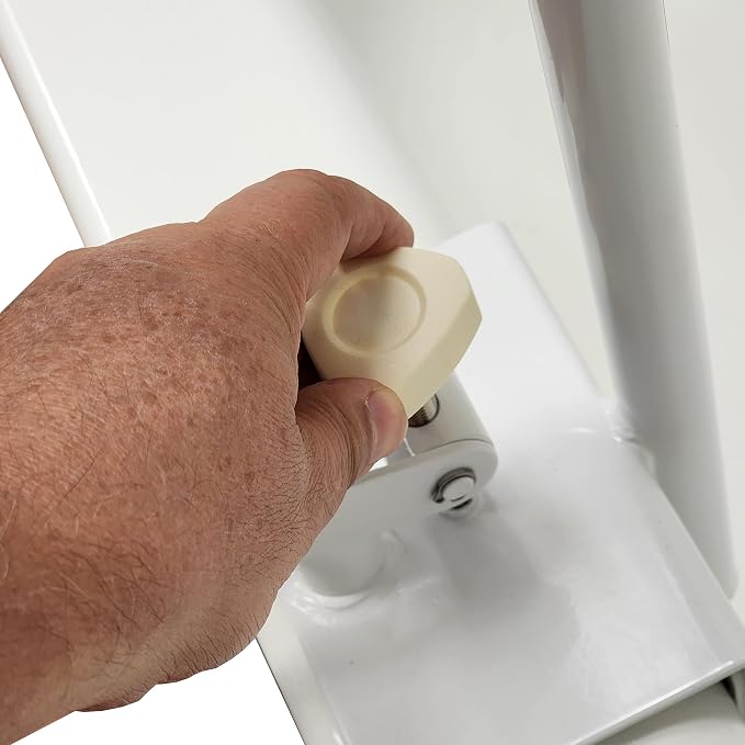 Carex White Bathtub Rail - Grab Bars for Bathroom, Bathtubs & Showers - Side Hand Grip Railing & Support - Shower Handle & Bath Tub Bar Clamps for Seniors & Elderly