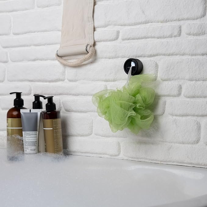 HEFA Towel Holder, 8 Pack Modern Kitchen Towel Hooks, Plastic, Chrome, Wall Mount, Towel Organizer, Kitchen and Bathroom Organization, 2 lbs Weight Capacity