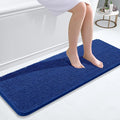 OLANLY Bathroom Runner Rugs 47x17, Soft Absorbent Chenille Bath Rugs, Rubber Backing Quick Dry, Machine Washable Long Bath Mats for Bathroom Floor, Tub and Shower, Home Decor Accessories, Royal Blue