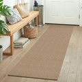 KOZYFLY Boho Runners for Hallways 2x5 ft Washable Kitchen Runner Non Slip Rubber Backed Hall Runners Cotton Entryway Runner Rugs for Indoor Backdoor Bedroom Kitchen, Orange Beige/Tan/Brown