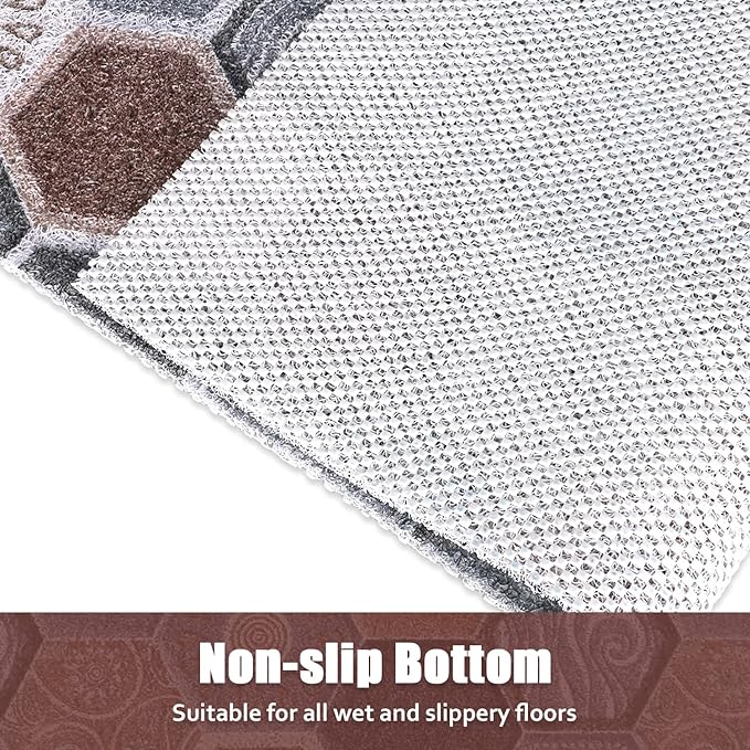 Shower Mat Non Slip: 47.2x31.5 Inch Extra Large Shower Mats for Inside Shower, Soft PVC Loofah Massage Showe Stall Mat, Anti Slip Mat for Shower, Floor, Bathroom, Kitchen, Quick Drying