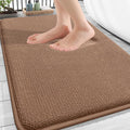 OLANLY Thick Memory Foam Bath Mat Rug 30x20, Extra Soft Absorbent Bathroom Rug, Quick Dry Bath Mats, Non-Slip, Machine Washable Carpet for Bathroom, Tub and Shower, Home Decor Accessories, Mocha