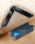 20PCS Rug Gripper,Carpet Rug Tape Keep Area Rugs Corners from Curling,Non-Slip Reusable Carpet Tape,Anti-Curling Rug Pads for Hardwood & Tile Floors,Black.
