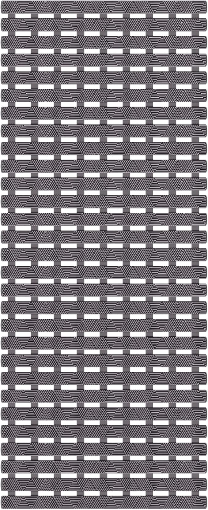 Bathtub Mat Non Slip - for Inside Bath Tub & Shower, Large 40x16 Inch, 261 Strong Suction Cups, Soft Textured Surface, Fast Drain & Quick Dry, Bathroom Safety Mat, Dark Gray, Matace
