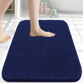 Arotive Bathroom Rugs 24" x 16", Ultra Soft Absorbent Chenille Bath Rugs, Non-Slip Rubber Backing, Machine Washable Bath Mats for Bathroom Floor, Tub and Shower, Home Decor Accessories, Navy
