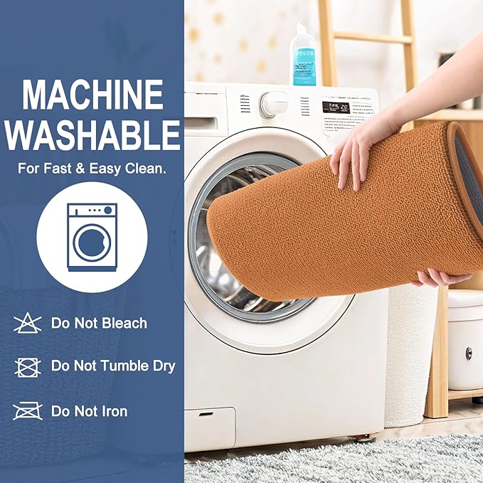 OLANLY Thick Memory Foam Small Bathroom Rugs 24x16, Extra Soft Absorbent Bathroom Mat, Quick Dry Bath Mats, Non-Slip, Machine Washable Carpet for Bathroom, Tub and Shower, Home Decor Accessories, Clay
