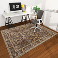 chakme Office Chair Mat for Hardwood Floor, 72"x48" Easy Glide Computer Desk Mat Protector for Rolling Chair Under Desk Rug Nonslip Backing, Machine Wash, (Floral)