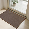 SMILOOL Front Door Mat Indoor Entrance, 20" x 32" Non-Slip Inside Door Mats for Entryway, Dirt Resistant and Absorbent Washable Doormat, Low Profile Entry Way Doormats for Patio, Porch, Dark Brown