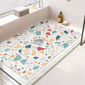 Non Slip Shower Mat: 32x24 Inch Extra Large Shower Mats for Inside Shower with Drain Hole in Middle - Soft PVC Loofah Anti Slip Shower Floor Mat for Standing and Walk-in Shower, Quick Drying