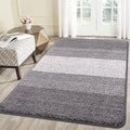 Smiry Dog Door Mat for Muddy Paws, Absorbs Moisture and Dirt, Low-Profile Entryway Mat with Non-Slip Backing, Entry Indoor Outdoor Doormat for Inside Floor (71x47 Inches, Light Grey, Striped)