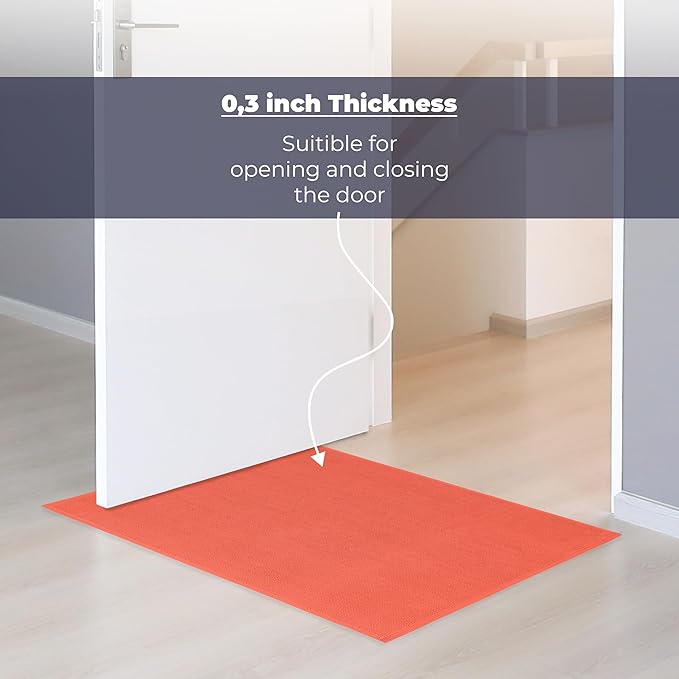 Cotton Paradise 100% Cotton Turkish Bathmat Rug, Soft Absorbent Quick Dry Non Slip, 17x24 Bathmat Rug, Coral