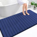 OLANLY Memory Foam Bath Mat 70x46, Super Soft Absorbent Bathroom Rugs, Quick Dry, Machine Washable Shower Floor Rugs, Bathmat Carpet, Bathroom Home Decor Accessories, Twilight Sapphire