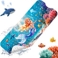 XIYUNTE Baby Bath Mat for Tub Non Slip Kids, BPA Free Extra Long Bathtub Mat 40x16 with Drain Holes and 200 Suction Cups, Non Toxic Machine Washable Toddler Bath Mat, Eco-Friendly Certified