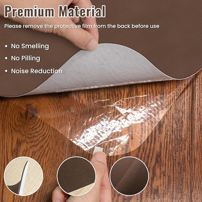 Sycoodeal Office Chair Mat for Hardwood Floor,Slip Resistant Floor Mat for Office Computer Gaming Chair,Heavy Duty Floor Protector for Rolling Chairs,Easy to Clean,Coffee(40"x55")