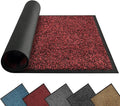 Mibao Front Door Mat Indoor Entrance, 72" x 24", Dirt Trapper Welcome Mat for Outdoor Indoor, Non-Slip Waterproof Doormat, Durable Machine Washable Low Profile Entry Rug for Back Door Outside,Red