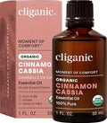 Cliganic Organic Cinnamon Cassia Essential Oil, 1oz - 100% Pure Natural Undiluted, for Aromatherapy | Non-GMO Verified