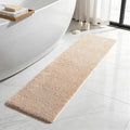 TYUU Beige Bathroom Runner Rugs, Ultra Soft Long Bath Mat Machine Washable Super Absorbent Quick Dry Bathroom Runner Rug 16 x 60 Non Slip, Beige 16" x 60"