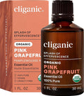 Cliganic Organic Pink Grapefruit Essential Oil, 100% Pure Natural for Aromatherapy | Non-GMO Verified