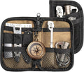 EDC Organizer Pouch Mini Tactical Gear Bag, Compact Utility Tool Holder, Everyday Carry Storage Case with MOLLE System, Military Style Equipment Organizer for Tools
