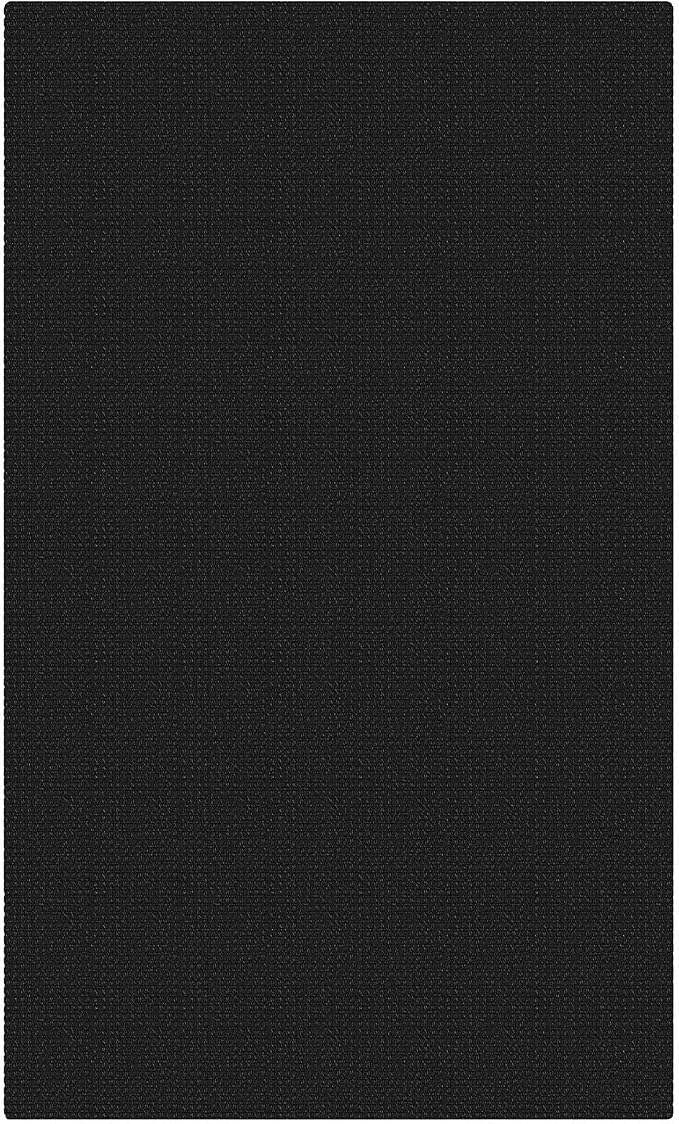 KOZYFLY Rugs for Entryway 3x5 ft Washable Area Rug Non Slip Rubber Backed Entry Rug Woven Indoor Door Mat Cotton Kitchen Rugs Floor Carpet for Entryway, Foyer, Backdoor, Black/Dark Grey