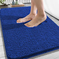 OLANLY Bathroom Rugs 34x21, Extra Soft Absorbent Chenille Bath Rugs, Rubber Backing Quick Dry, Machine Washable Bath Mats for Bathroom Floor, Tub and Shower, Home Decor Accessories, Royal Blue