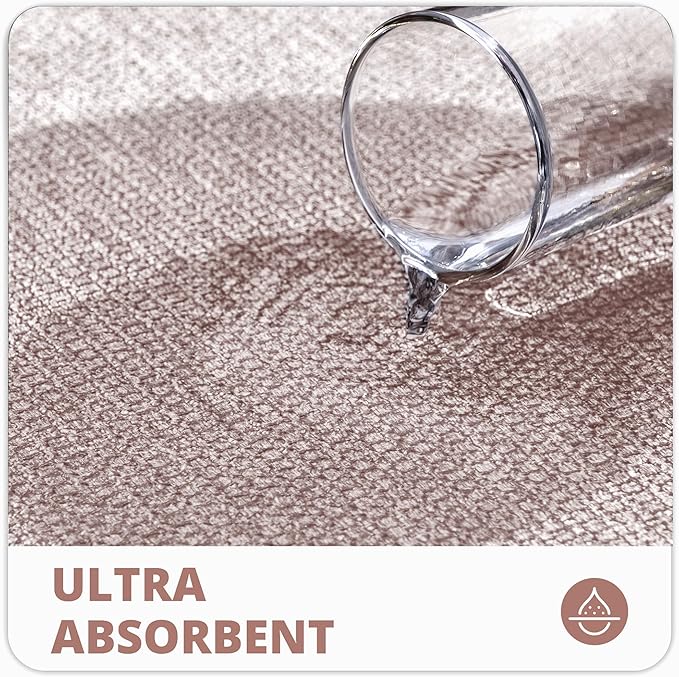 Bosap Bath Mat,Ultra Thin Bathroom Runner Rugs,Large Bath Mats for Bathroom,Quick Dry,Non-Slip,Machine Washable,Low Pile,Bath Rug,Shower Outside,Sink,Home Decor Accessories.Beige,3'x5'(36x60inch)