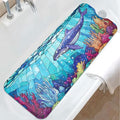 EAN Animals Bathtub Mat Non Slip, Sea Baby Bath Mat for Tub Rubber Tub Mat, Cute Toddler Kids Bath Mats for Bathroom Whale Anti Slip Shower Mat with Suction and Drain Holes Machine Washable, 40″x16″
