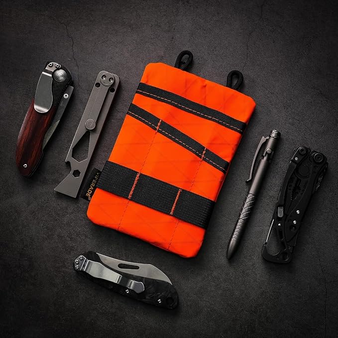 VIPERADE VE1 Pocket Organizer, EDC Pouch for Men, EDC Organizer Storage EDC Gears, Multitool Pocket Pouch Hold Your Flashlight/Pocket Knife, Pen, Notebook