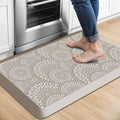 Mattitude 4/5 Inch Kitchen Mat, 17.3x28in Heavy Duty Ergonomic Comfort Foam Standing Desk Mat, Waterproof Non-Slip Standing Mats and Rugs for Kitchen, Office, Khaki