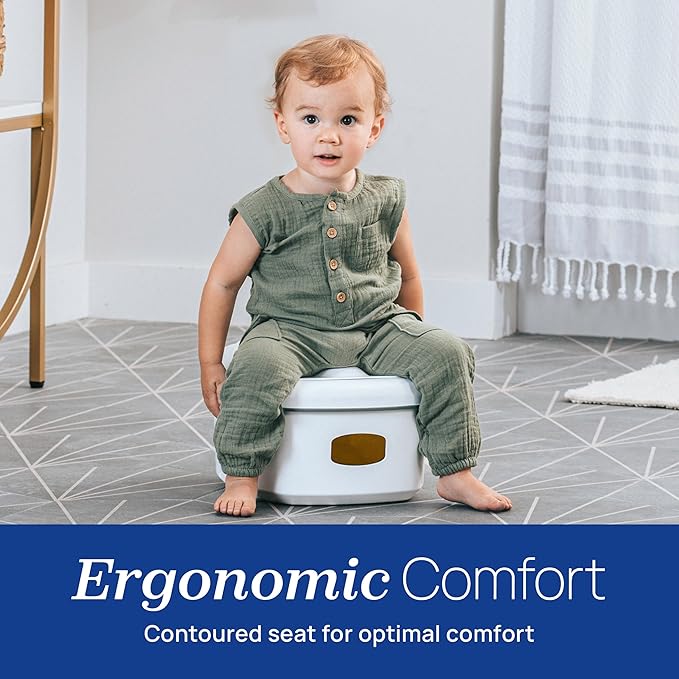 Chicco 3-in-1 Potty Training System, Toddler Training Potty, Toilet Topper, Step Stool, Easy-Clean, Anti-Slip Base, Adjustable Spray Shield