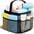 Mesh Shower Caddy Portable for College Dorm Room Essentials for Girls with 9 Pockets,Large-Capacity Shower Basket,Quick Dry Toiletry Tote Bag for Women,Outdoor Gym,Travel,Swim,Beach Camping Essentials