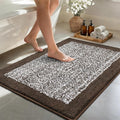 48x32 Large Bathroom Rugs Washable Non Slip, Brown Bath Mat for Bathroom Floor Tub, Soft Absorbent Quick Dry Mats for Shower, Bathtub,Home Decor
