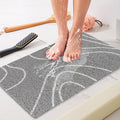 Shower Mat Bathtub Mat Non-Slip - 16x24 Inch, Soft Comfort Bath Mat with Drainage Holes, PVC Loofah Massage Bathmat for Shower, Tub, Bathroom, Wet Areas, Quick Drying