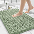Smiry Bathroom Rugs Mat 24x16, Extra Soft Absorbent Chenille Bath Rugs, Non Slip Rubber Backing Machine Washable Quick Dry Bath Mats for Bathroom Floor, Tub, Shower, Home Decor Accessories, Sage Green