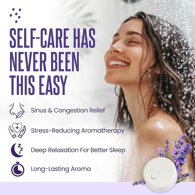 Cleverfy Lavender Shower Steamers Aromatherapy - Birthday Gifts for Women, Mom, Wife, Grandma, Her, Best Friend, Daughter, Sister, Teens & Girlfriend - 18 Tablets