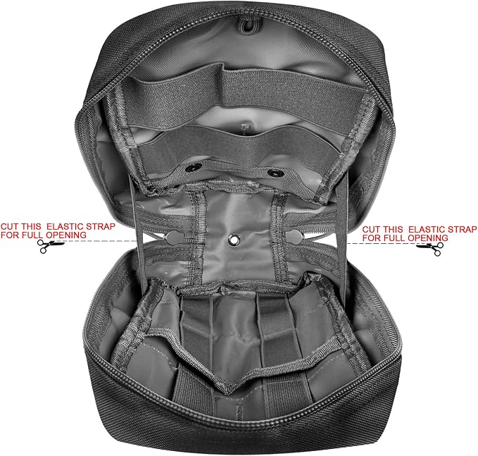 First Aid Pouch Empty Small, Tactical Molle EMT Pouch Compact Medical IFAK Rip Away Untility Bag Pouches