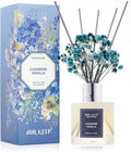 Airkeep Reed Diffuser Set,3.38 fl oz (100 ml) - Cashmere Vanilla Oil Diffusers with 8 Reed Sticks, Home Fragrance Reed Diffuser for Bathroom Shelf Decor