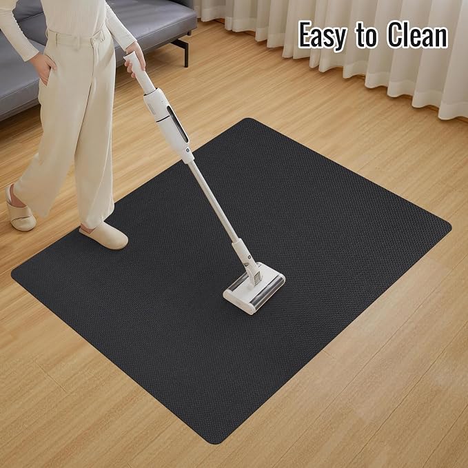 Office Chair Mat for Hard Floors,36"x48" Anti-Slip Waterproof Hardwood Floor Chair Mat,Heavy Duty Floor Protector Rolling Chairs for Home Office(Black)