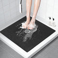 ZOESOE Square Shower Mat Non Slip: 27x27 Inch Large Shower Mats for Inside Shower with Drain Hole in Center, Super Soft PVC Loofah Massage Shower Stall Mat, Anti Slip Shower Floor Mat, Quick Drying