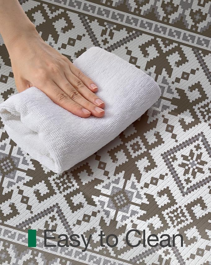 LUMI Anti Fatigue Kitchen Cushioned Mat for Floor, Padded Waterproof Runner for Standing, Stain Resistant Comfort Rugs for Home, Sink, Laundry, 24x59