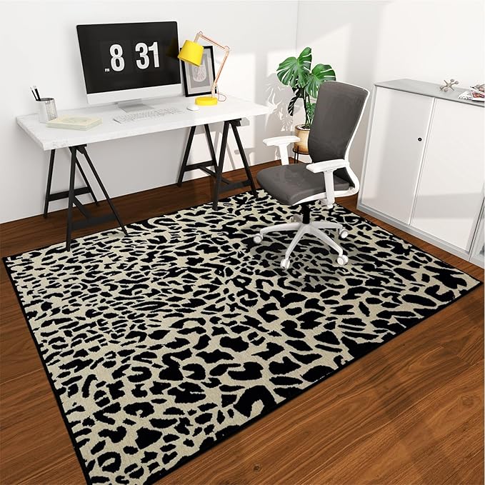 Office Chair Mat for Hardwood Floor, 72"x48" Easy Glide Computer Desk Mat Protector for Rolling Chair Under Desk Rug Nonslip Backing, Machine Wash, (Modern)