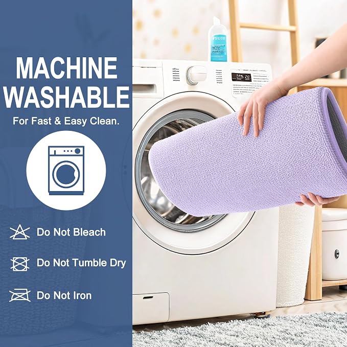 OLANLY Thick Memory Foam Bath Mat Rug 30x20, Extra Soft Absorbent Bathroom Rug, Quick Dry Bath Mats, Non-Slip, Machine Washable Carpet for Bathroom, Tub and Shower, Home Decor Accessories, Lavender