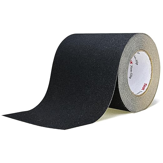 S&X Anti-Slip Tape 6" x 60' – Non-Skid Safety Tape for Slippery Stairs, Steps, Floors – Weatherproof, Durable and Easy to Install